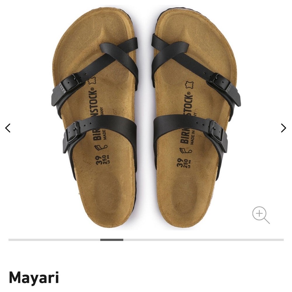 Mayari style Black Birkenstocks size 39